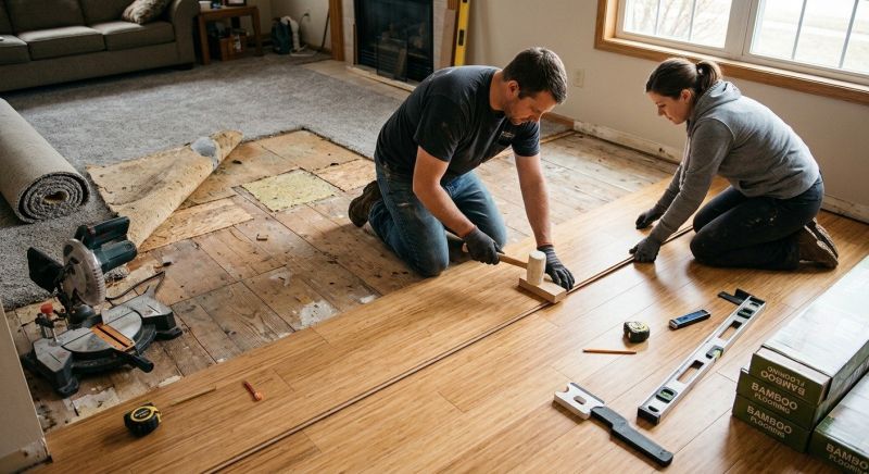Bamboo Flooring Installation in West Lafayette, IN