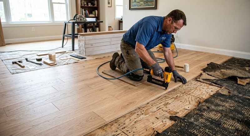 Hardwood Floor Installation in Delphi, IN
