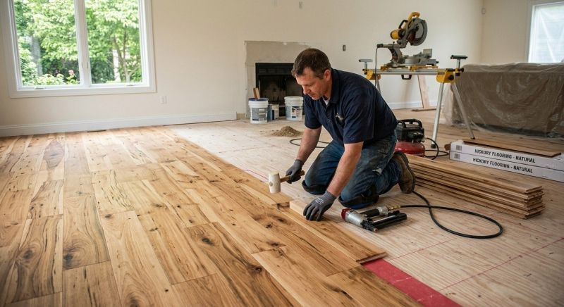 Hickory Floor Installation in West Lafayette, IN