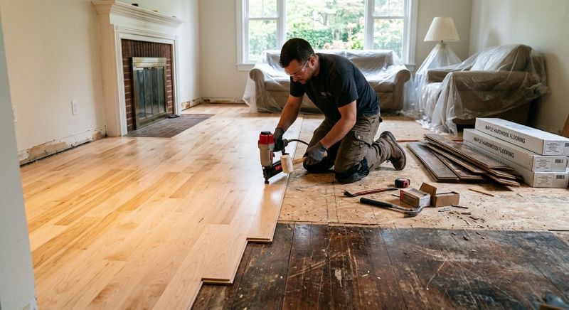 Maple Flooring Installation in Boswell, IN