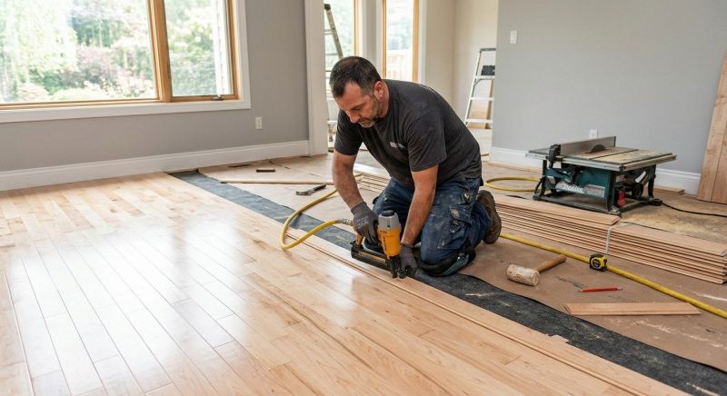 Maple Flooring Installation in Boswell, IN