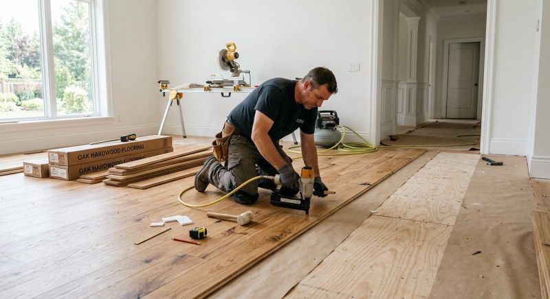Oak Floor Installation in Fowler, IN