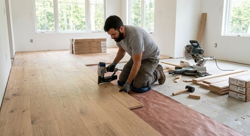Oak Floor Installation in West Lafayette, IN