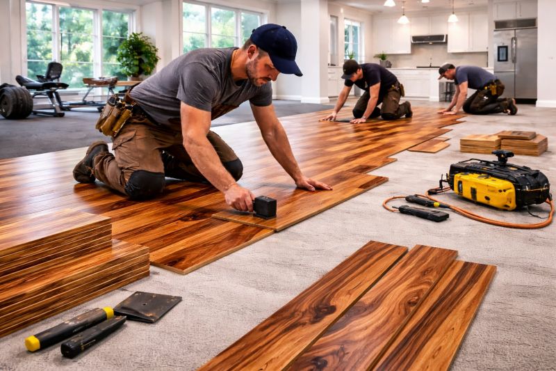 Teak Flooring Installation in West Lafayette, IN