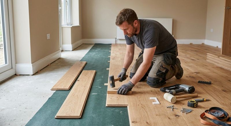 Wide Plank Floor Installation in West Lafayette, IN